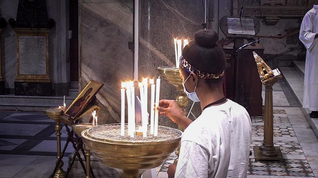 Gebet für den Frieden, 16.6.2025 in Santa Maria in Trastevere in Rom. Meditation von Andrea Riccardi zu Röm 12,16-20